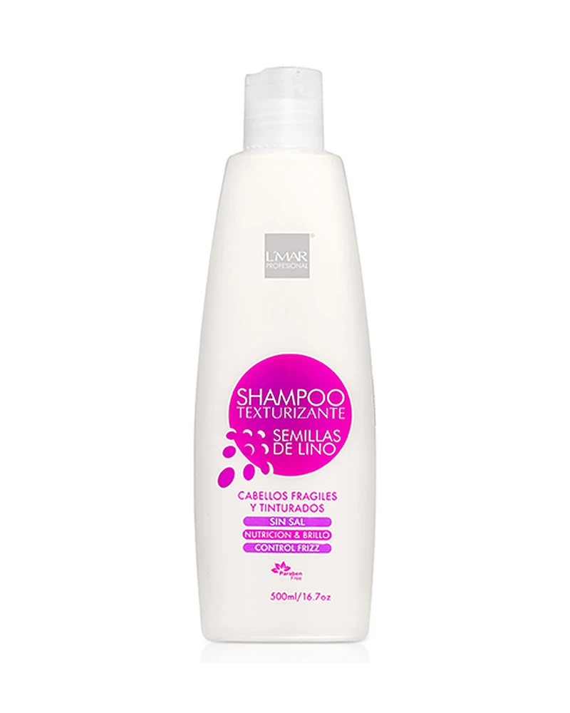 Shampoo Texturizante Semillas De Lino L'Mar Profesional · 500 ml